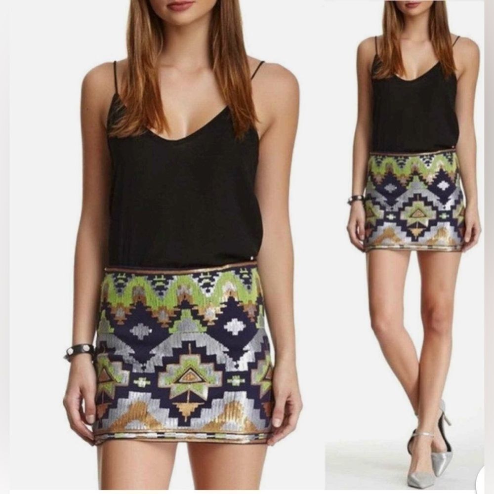 Fate Sequined Mini Skirt